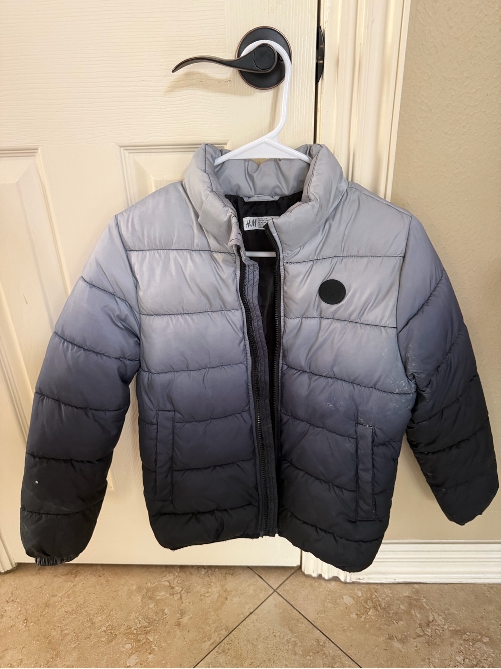 H&M Kids Gray Ombre Puffer Jacket